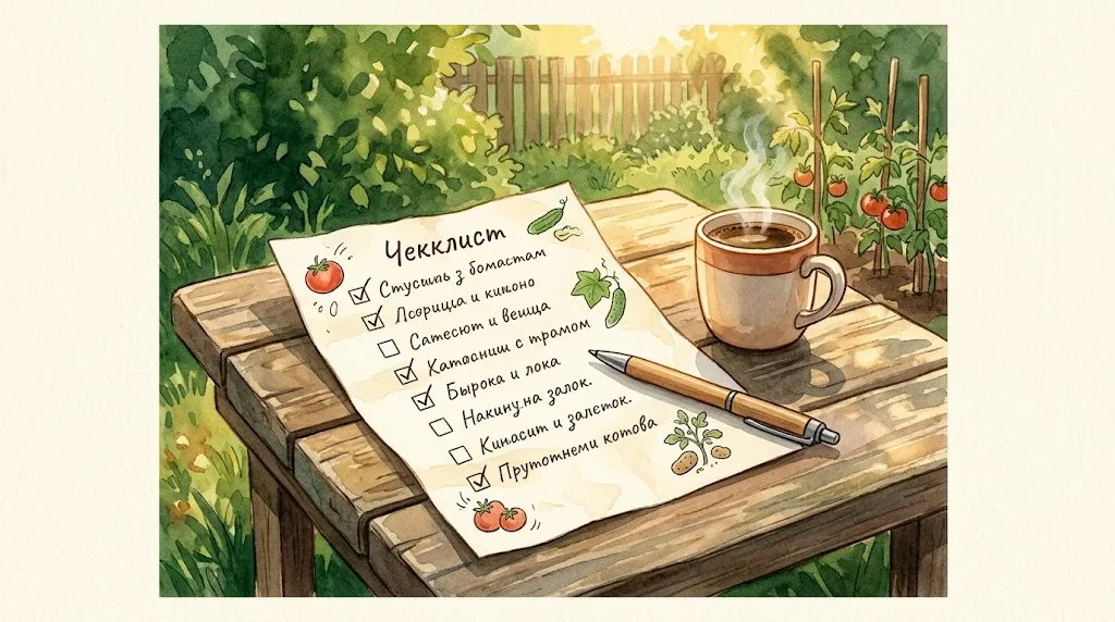 Чек-лист дачи на 20 июня 2026: середина лета — что критично