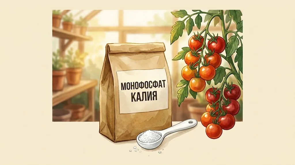 Монофосфат калия для томатов: 3 этапа подкормки в июне-июле 2026